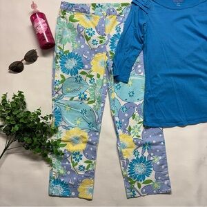 Lilly Pulitzer Vintage Lilly Capri Floral Stretchy